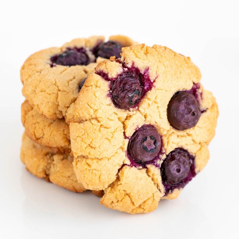 Chewy Keto Blueberry Cookies Mobile Featured Image