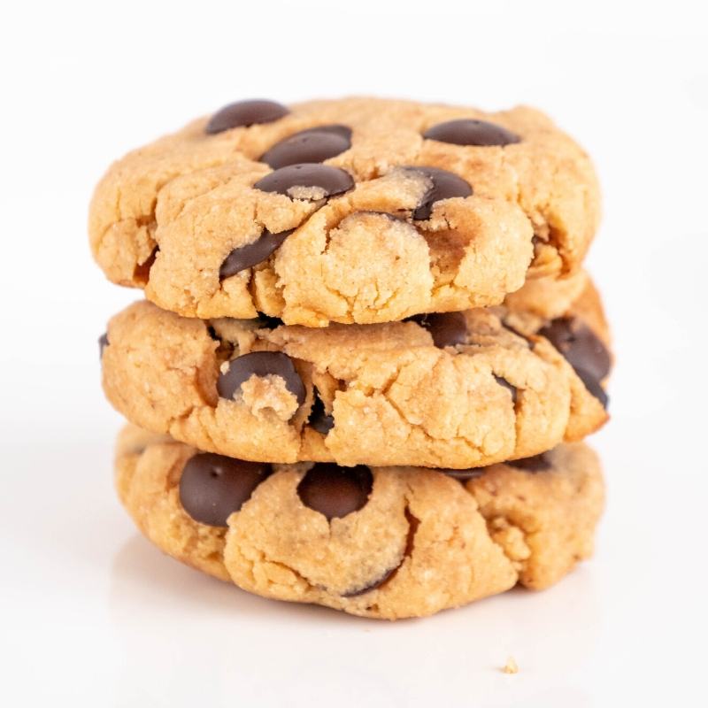 Chewy Keto Chocolate Chip Cookies Mobile Featured Image