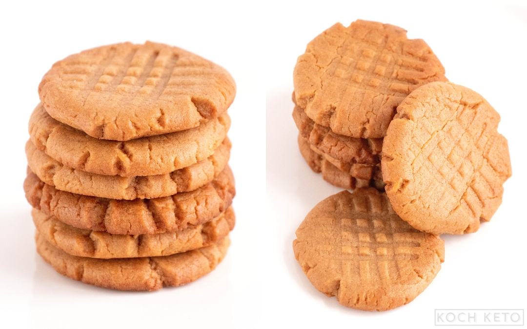 Easy Keto Peanut Butter Cookies Desktop Featured Image
