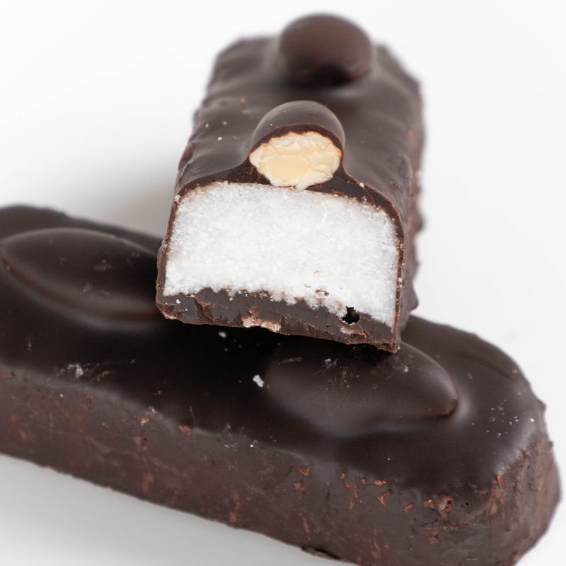 Keto Almond Coconut Chocolate Bars Mobile Featured Image