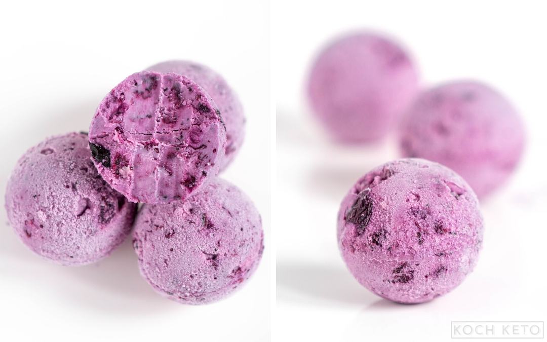 Keto Blueberry Cheesecake Fat Bombs Desktop Featured Image