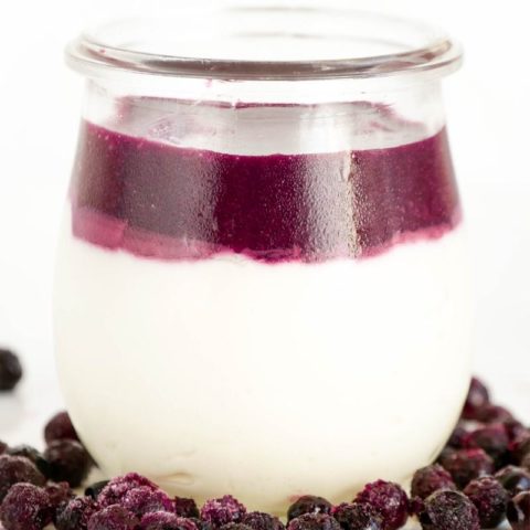 Keto Blueberry Cheesecake in a Jar