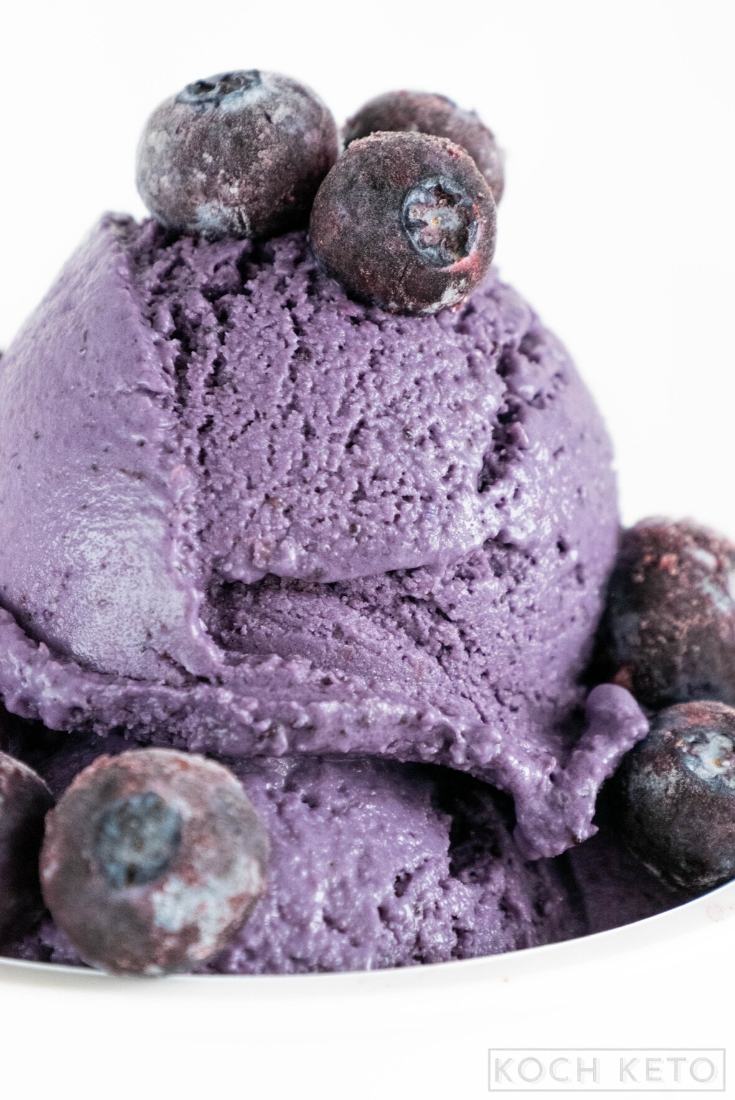 Keto Blueberry Ice Cream Image #1