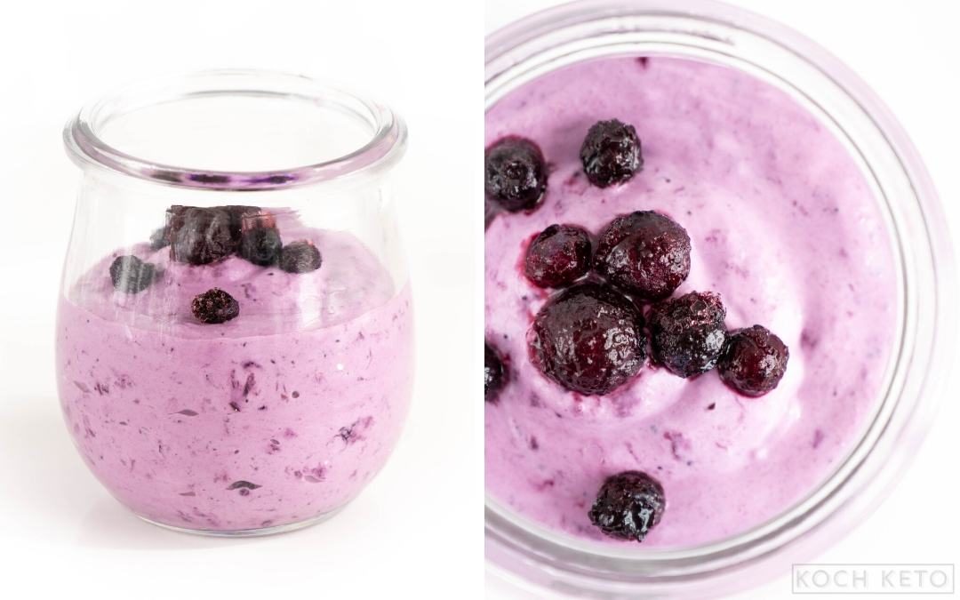 Easy Keto Cream Cheese Blueberry Mousse Koch Keto