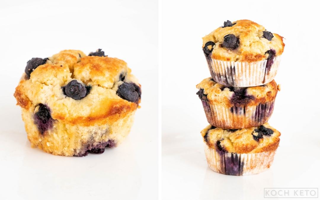 Keto Blueberry Muffins Desktop Featured Image