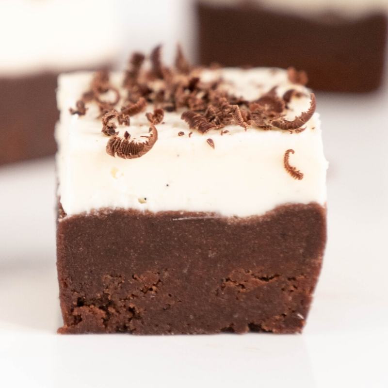 Keto Brownie Cheesecake Fat Bombs Mobile Featured Image