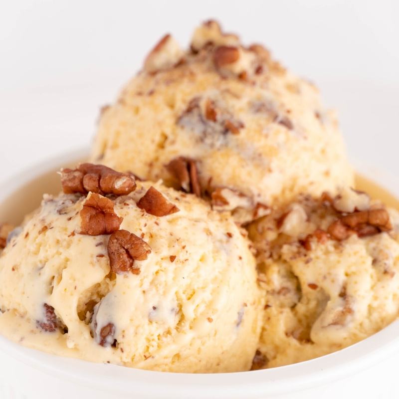 Keto Butter Pecan Ice Cream Mobile Featured Image