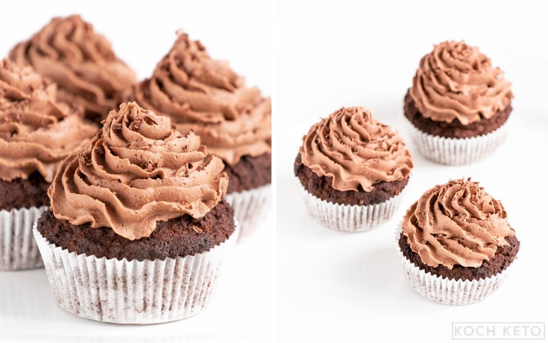 Keto Chocolate Cupcakes With Chocolate Buttercream Frosting Desktop Featured Image