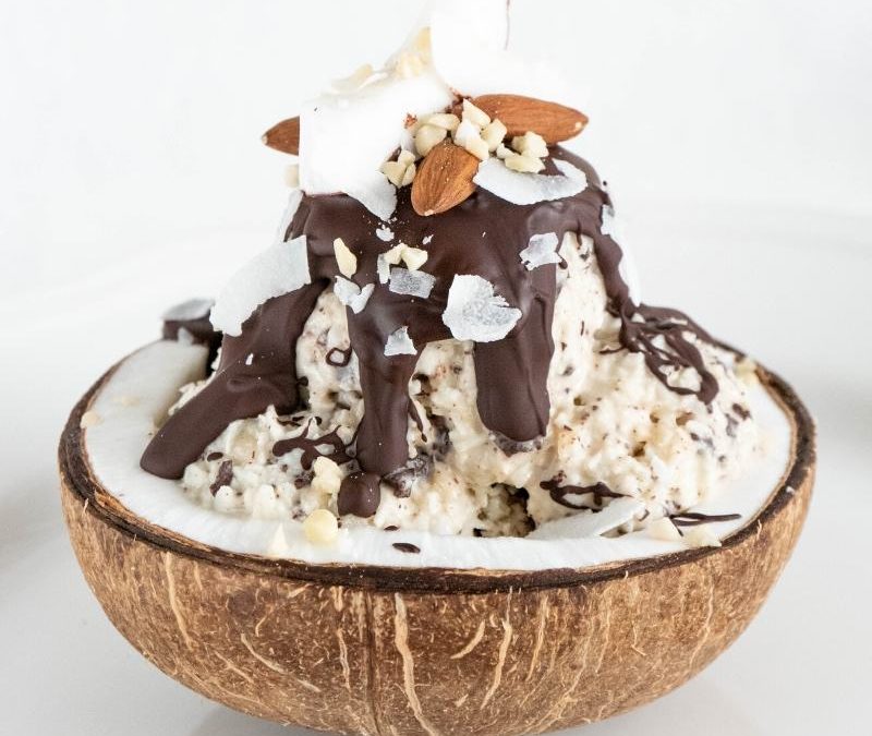 Keto Almond Coconut Ice Cream