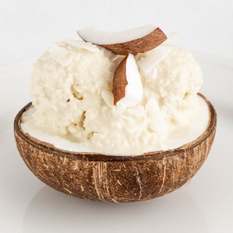 Keto Coconut Ice Cream Mobile Featured Image