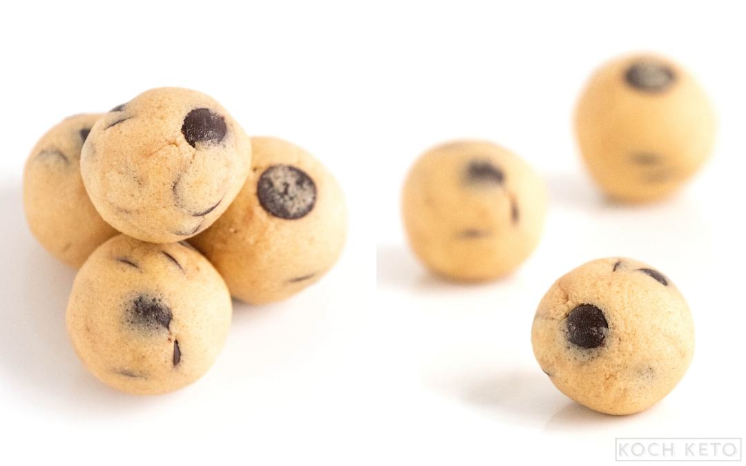 Keto Cookie Dough Fat Bombs Desktop Featured Image
