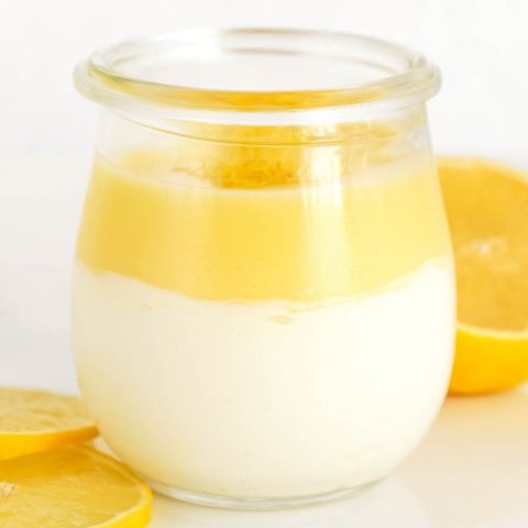 Keto Lemon Curd Cheesecake in a Jar