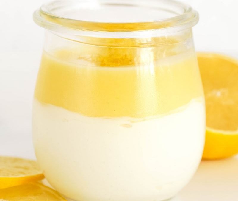 Keto Lemon Curd Cheesecake in a Jar