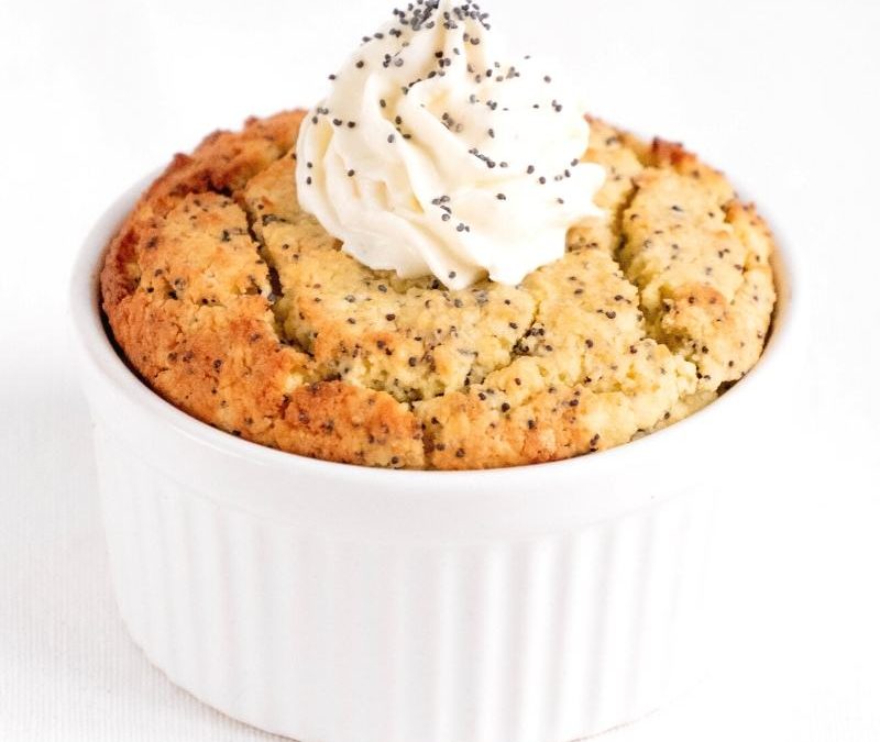 Keto Lemon Poppy Seed Mug Cake