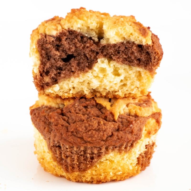 Keto Marbled Muffins Mobile Featured Image