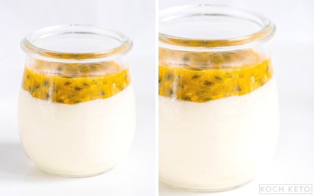 Keto Passionfruit Cheesecake In A Jar Desktop Featured Image