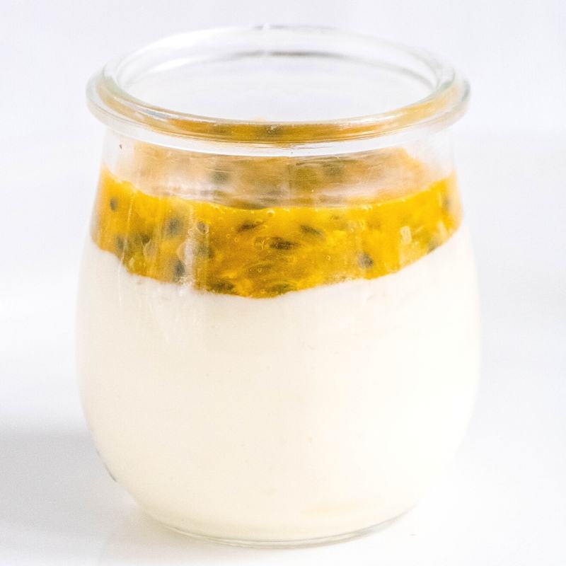 Keto Passionfruit Cheesecake In A Jar Mobile Featured Image
