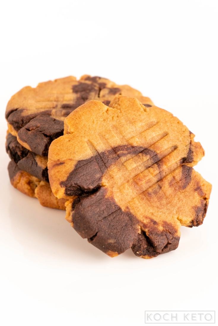 Keto Peanut Butter And Chocolate Swirl Cookies Image #2