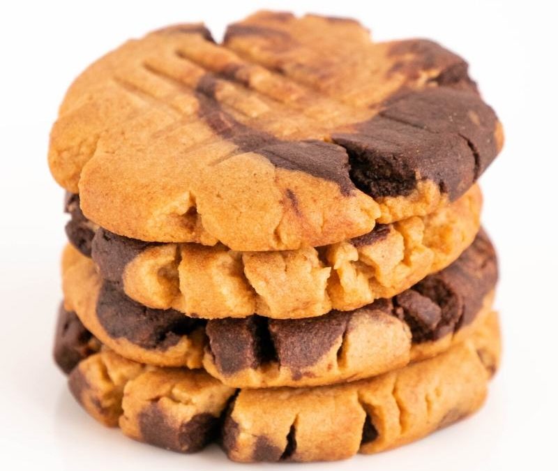 Keto Peanut Butter & Chocolate Swirl Cookies