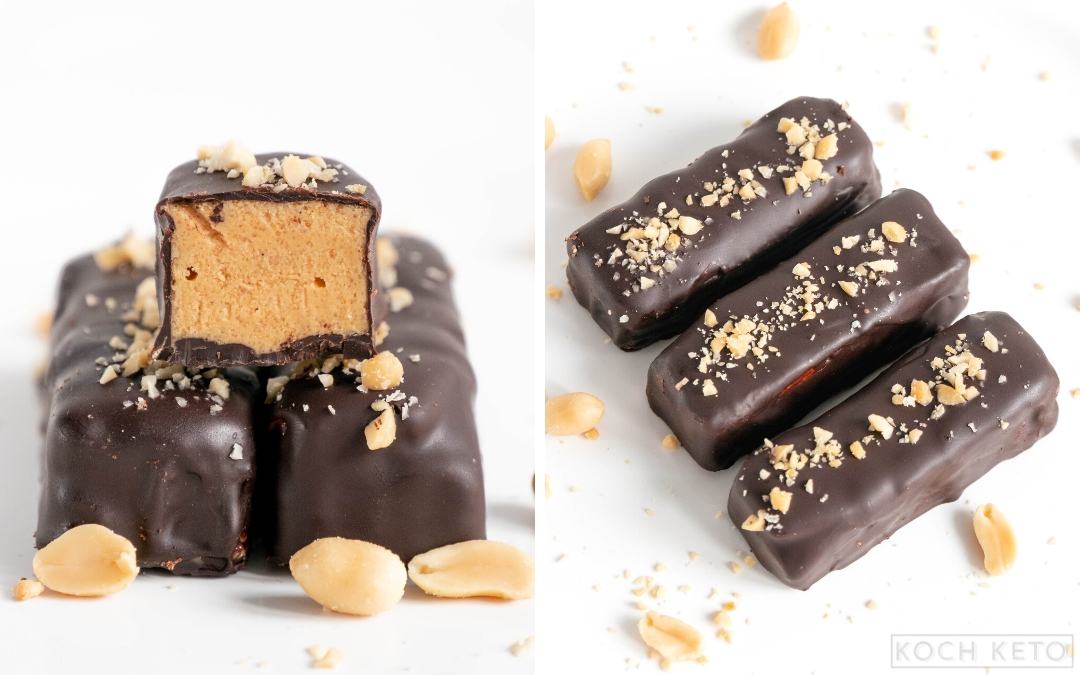 Keto Peanut Butter Chocolate Bars Desktop Featured Image
