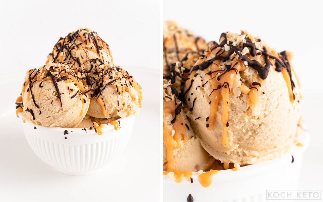 Keto Peanut Butter Ice Cream Desktop Featured Image