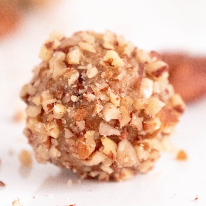 Keto Pecan Pie Fat Bombs Mobile Featured Image