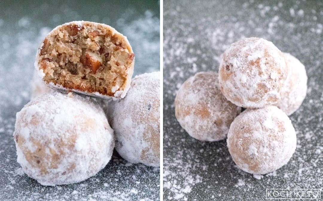 Easy Low Carb Pecan Snowball Cookies | Koch Keto