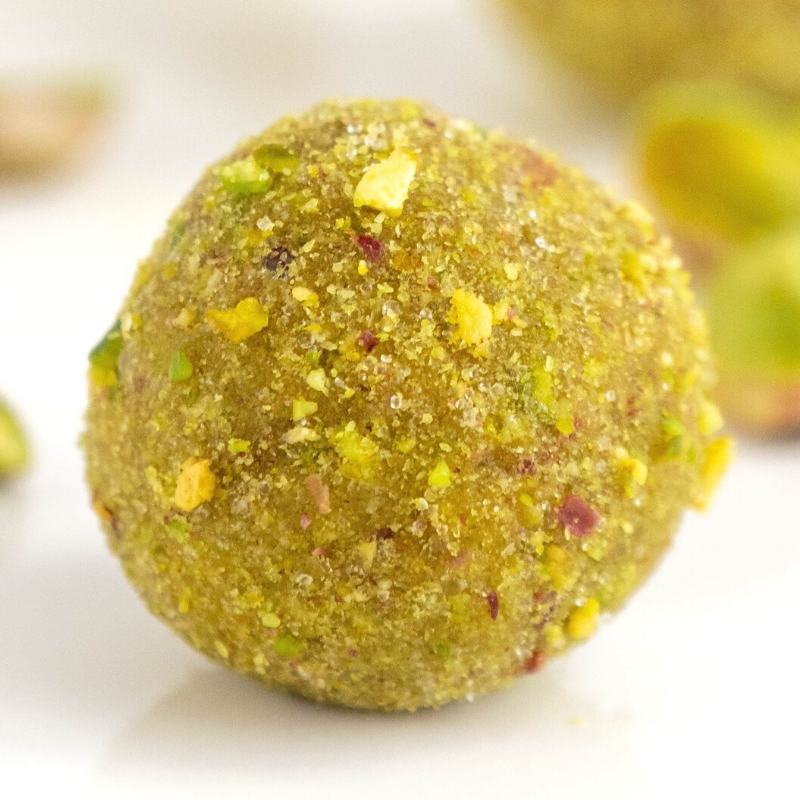 Keto Pistachio Fat Bombs Mobile Featured Image