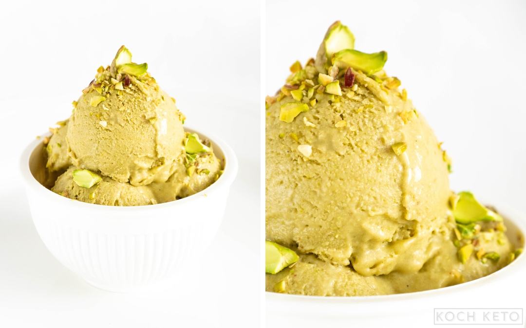 Keto Pistachio Ice Cream Desktop Featured Image