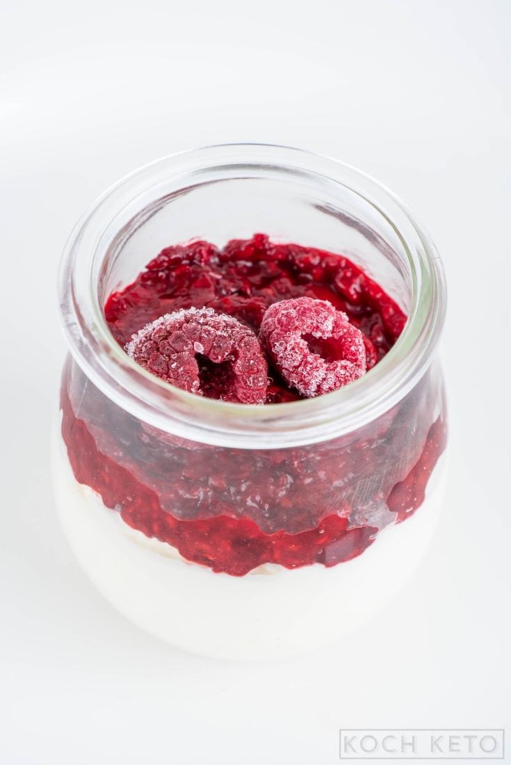 Keto Raspberry Cheesecake In A Jar Image #1
