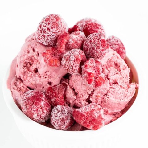 Keto Raspberry Ice Cream