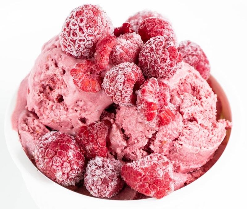 Keto Raspberry Ice Cream