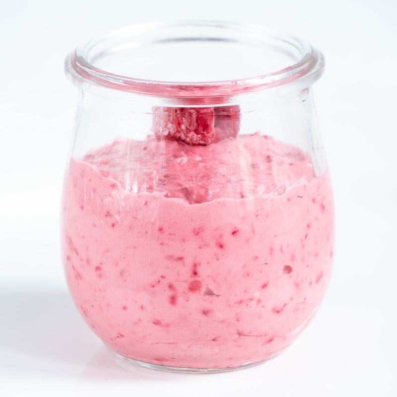 Keto Raspberry Mousse Mobile Featured Image