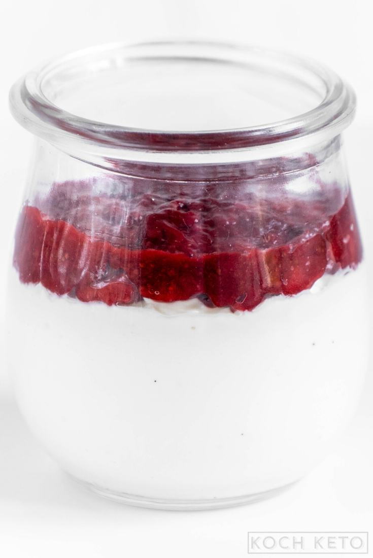 Keto Strawberry Cheesecake In A Jar Image #1