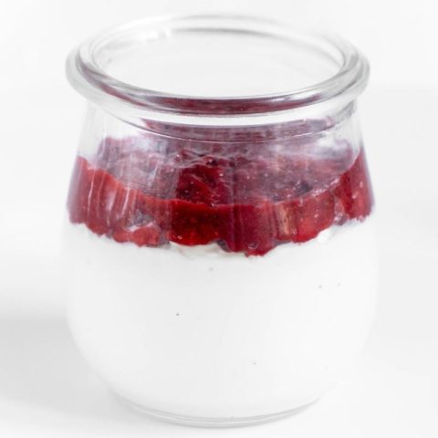 Keto Strawberry Cheesecake in a Jar