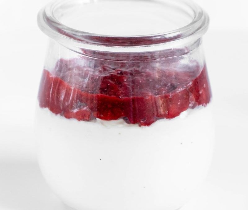 Keto Strawberry Cheesecake in a Jar