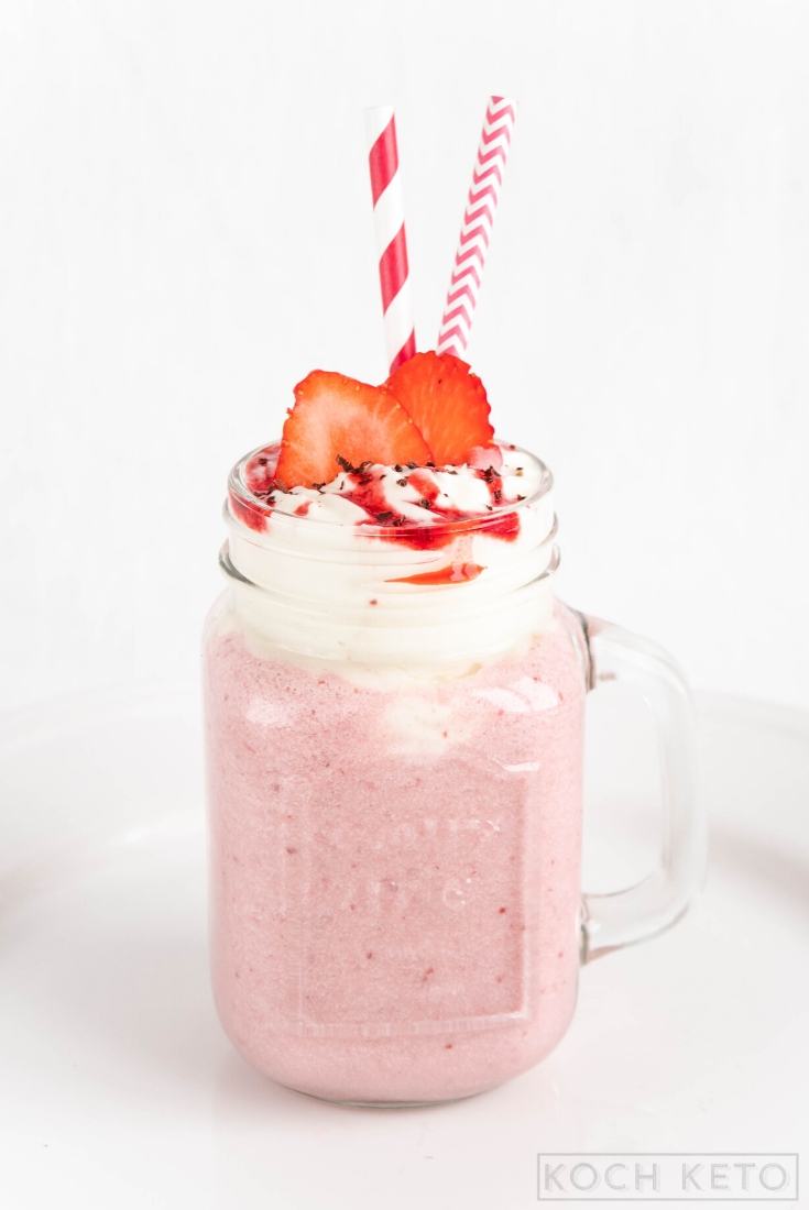 Keto Strawberry Milkshake Image #1