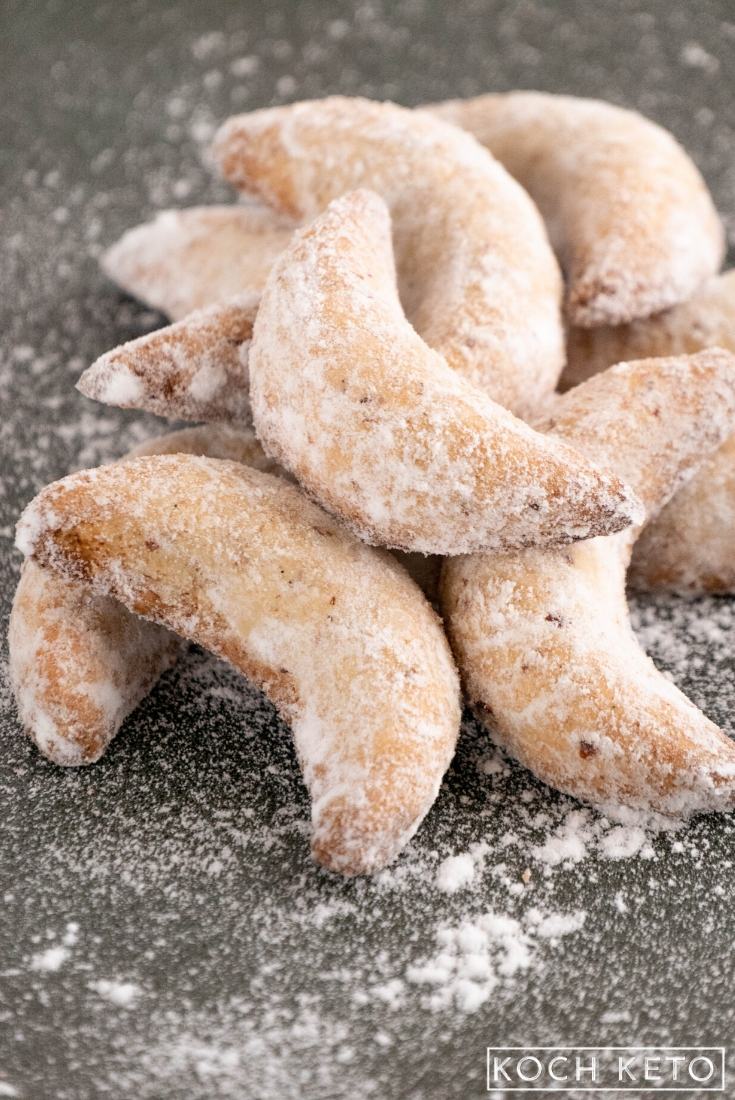 Keto Vanilla Crescent Cookies Image #2