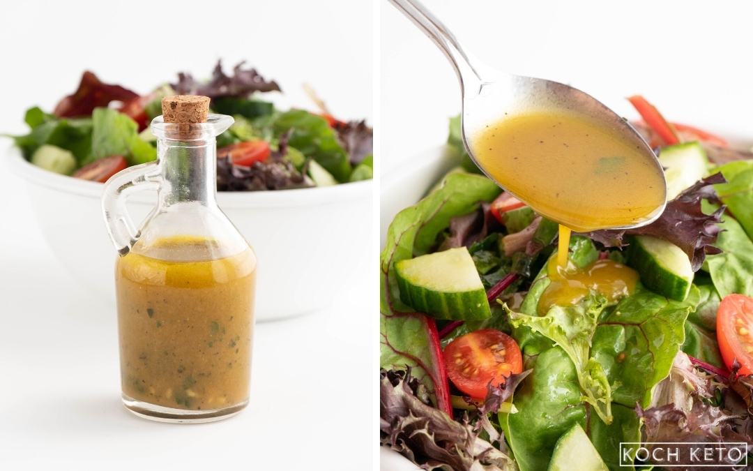 Keto Apple Cider Vinegar Salad Dressing Desktop Featured Image