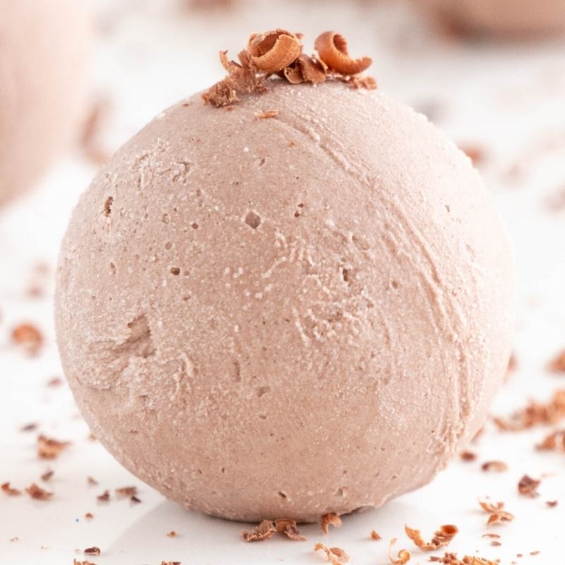 Frozen Keto Chocolate Fat Bombs Mobile Featured Image