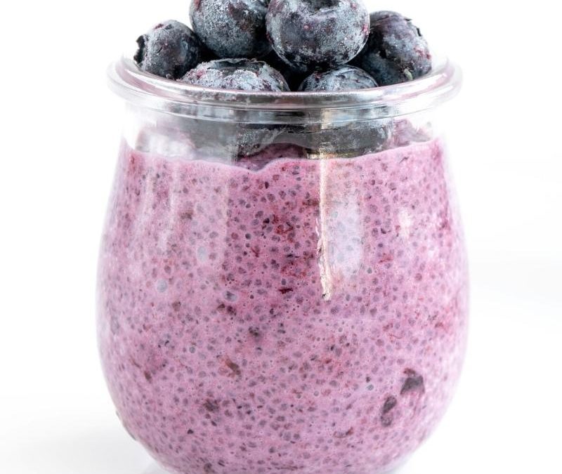 Keto Blueberry Chia Pudding