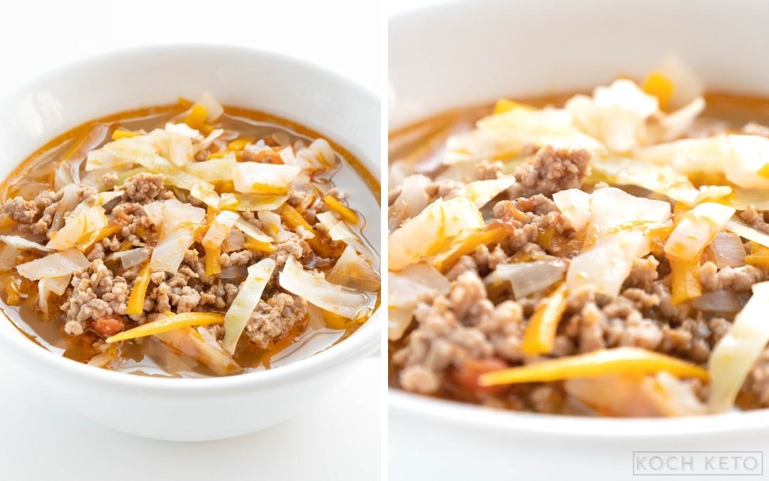 Keto Cabbage Soup With Ground Beef Desktop Featured Image