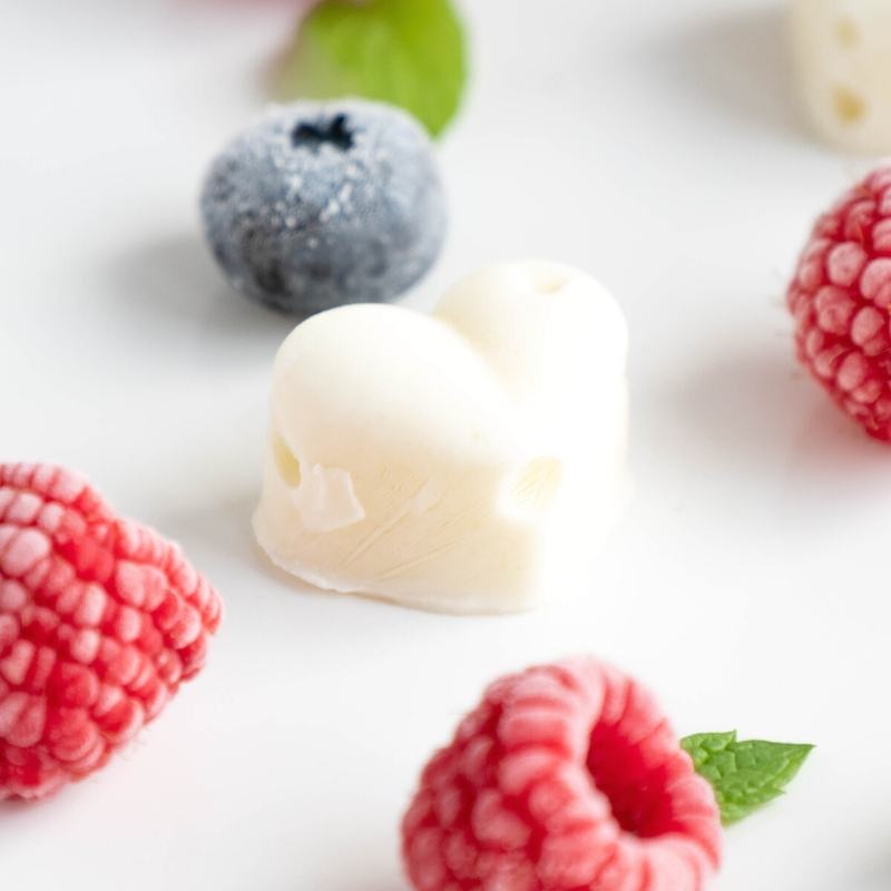 Keto Frozen Yogurt Bites Mobile Featured Image
