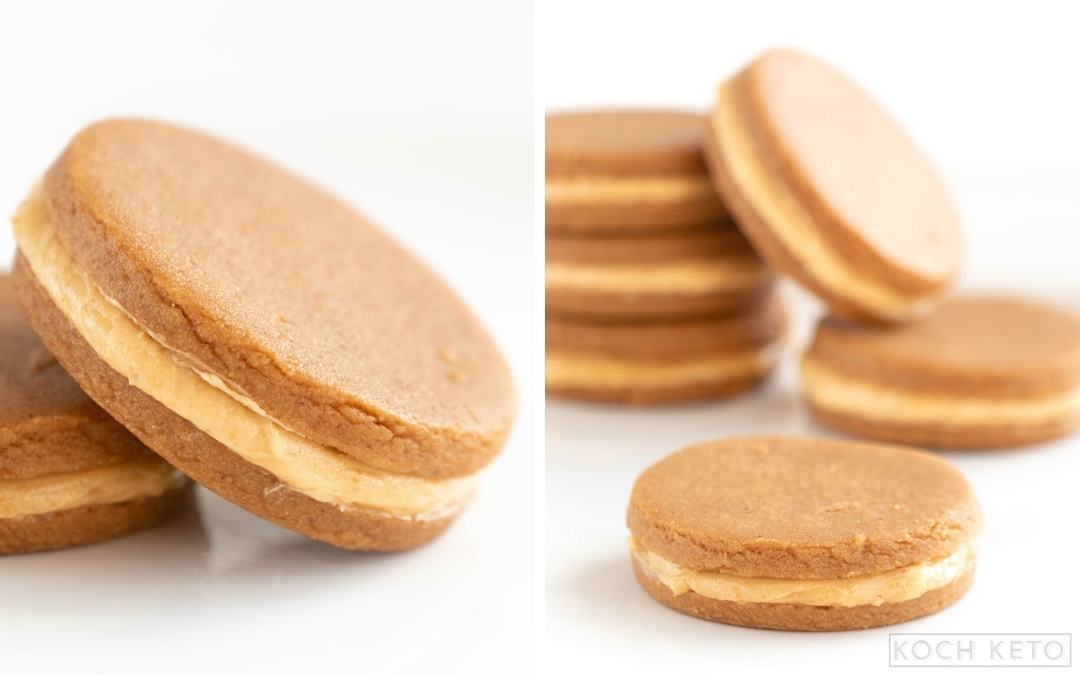 Keto Peanut Butter Sandwich Cookies Desktop Featured Image