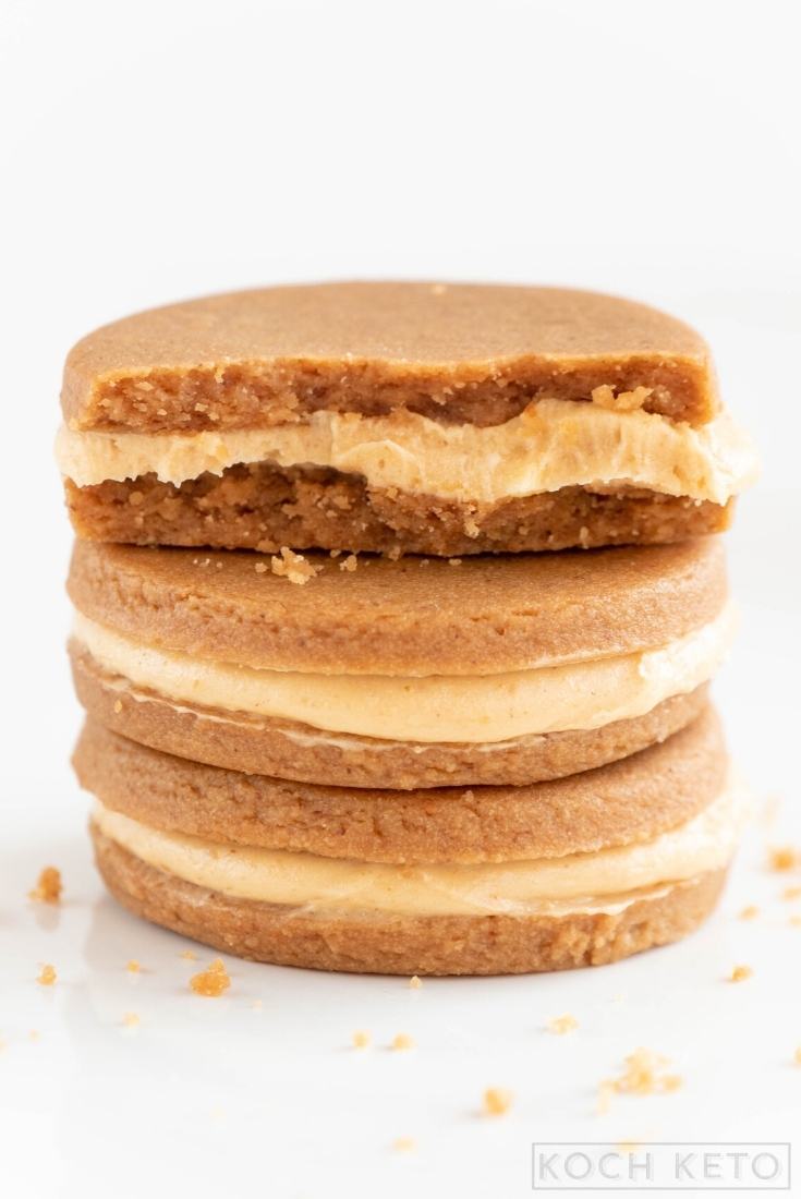 Keto Peanut Butter Sandwich Cookies Image #1
