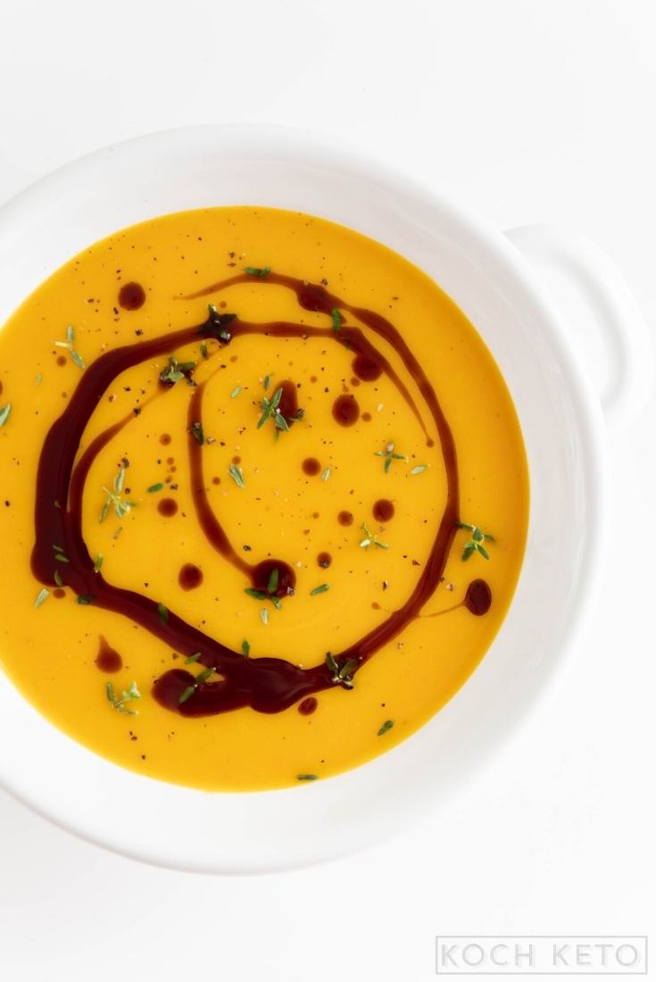 Keto Pumpkin Soup with Ginger and Coconut Milk Image #2