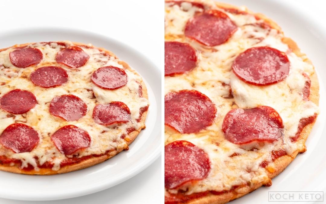 Keto Pepperoni Pizza Desktop Featured Image