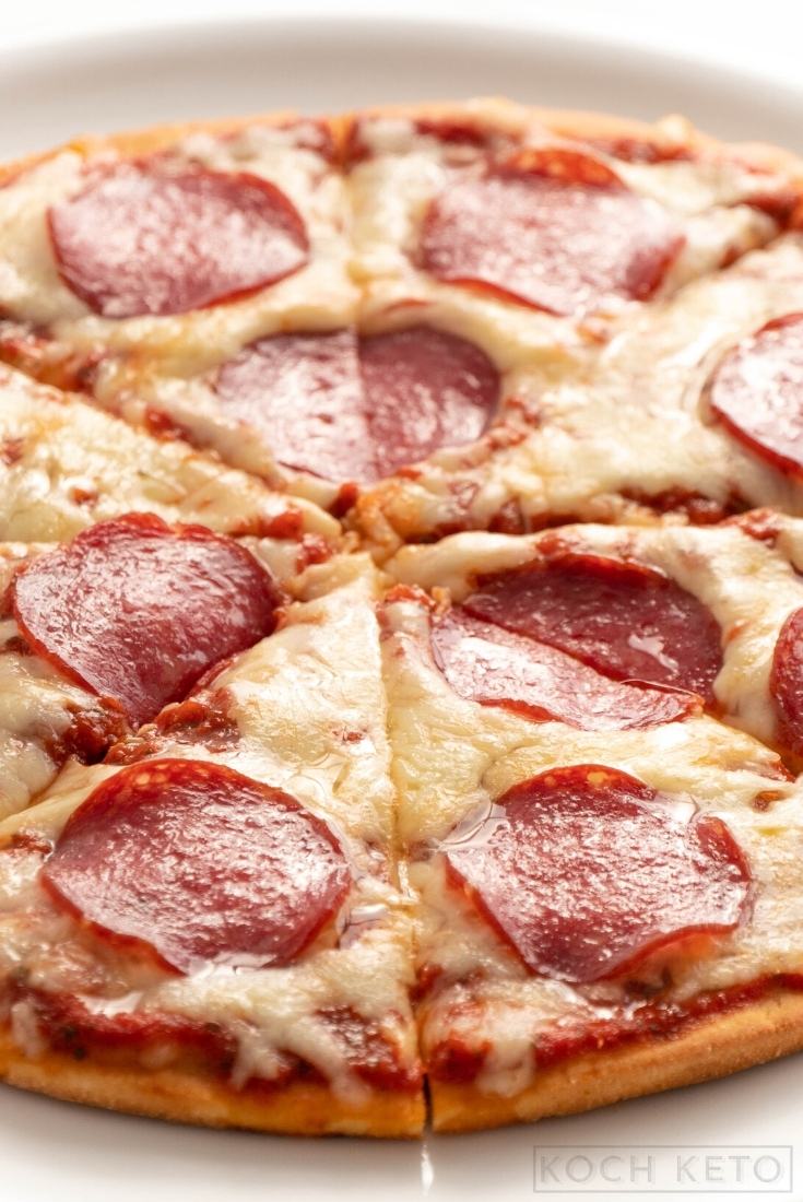 Keto Pepperoni Pizza Image #1