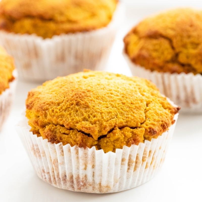 Keto Pumpkin Spice Muffins Mobile Featured Image