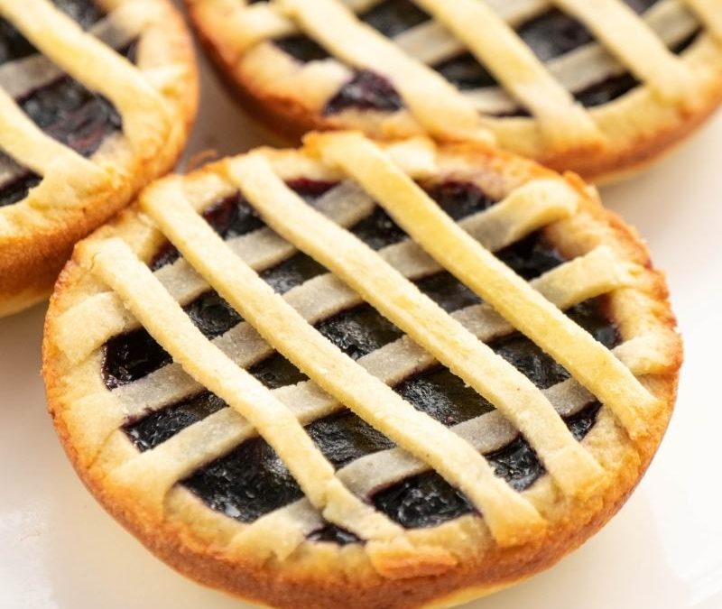 Mini Keto Blueberry Pies